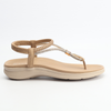 Toe Thong Diamante Sandal | Taupe