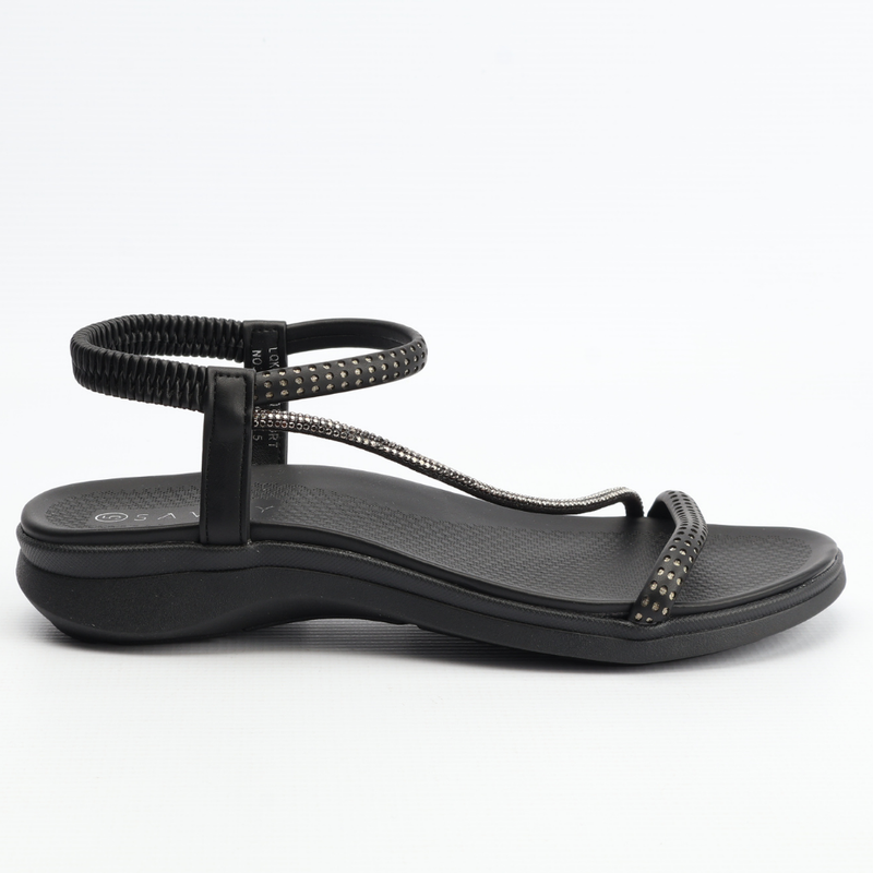 Diamante Sandals | Black