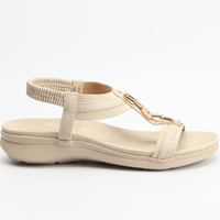 TBar Diamante Sandals | Biege