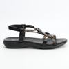 Crossover Diamante Sandals | Black