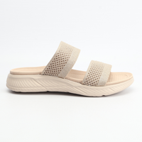 Two Band FlyKnit Sandals | Gold